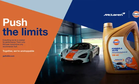 Gulf Formula Elite becomes McLaren Automotive first fill lubricant