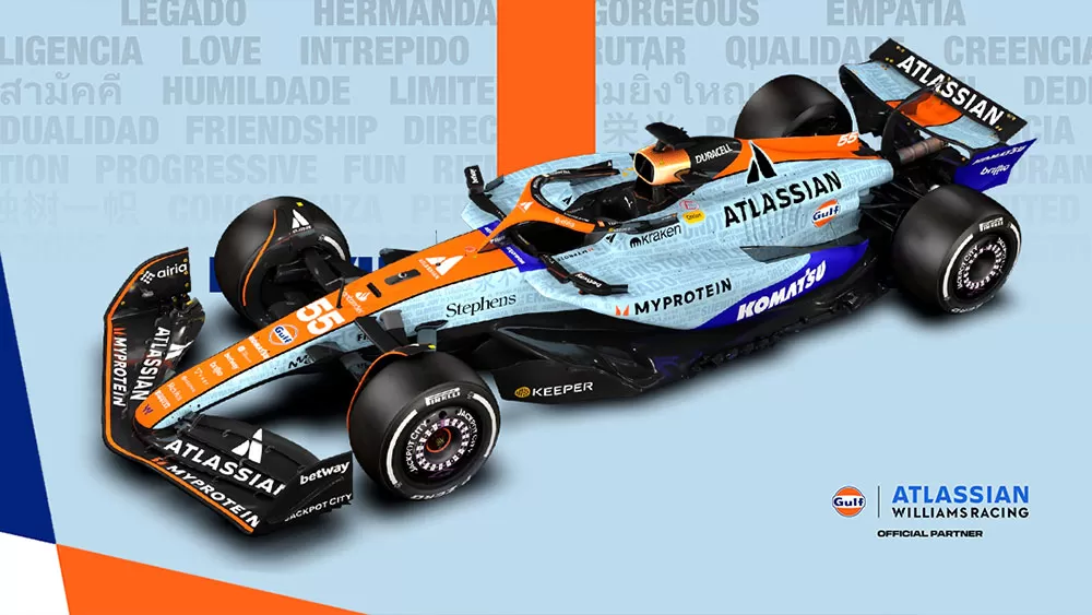 Williams e Gulf emocionam fãs com pintura icônica no Brasil
