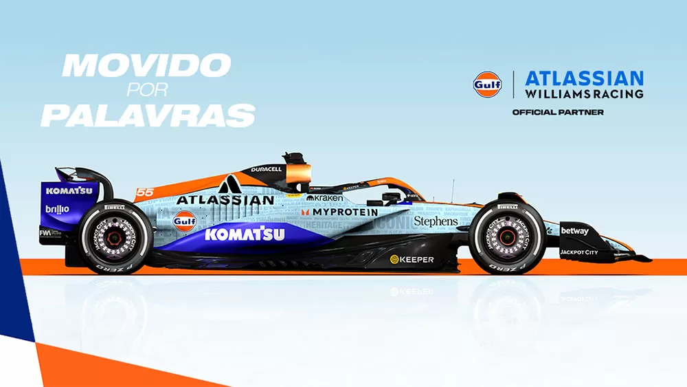 Williams e Gulf emocionam fãs com pintura icônica no Brasil