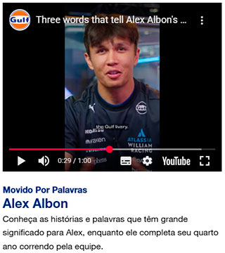 Williams e Gulf emocionam fãs com pintura icônica no Brasil