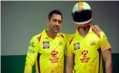 Dhoni in CSK Jersey