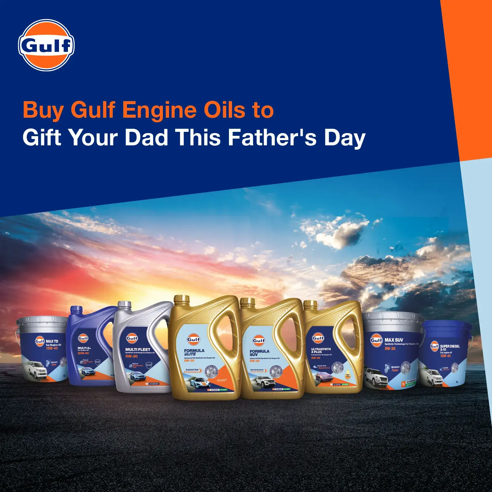 Buy Gulf Engine Oils to Gift Your Dad This Father's Day