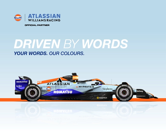 Gulf x Atlassian Williams Racing Livery
