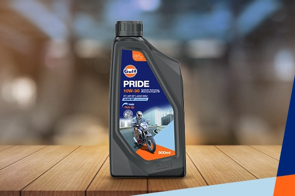 Gulf Pride 4T Ultra Plus 10W-30 engine oil for Yamaha R15