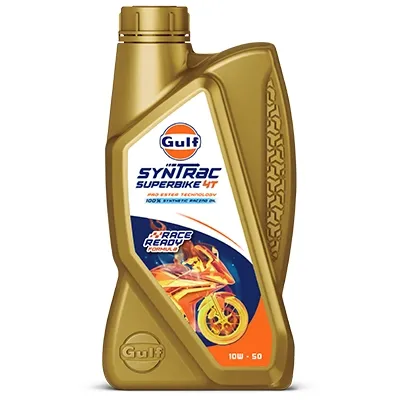 Gulf Syntrac Superbike 4T 10W-50 Motorcycle Engine Oil