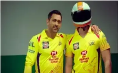 Dhoni in CSK Jersey